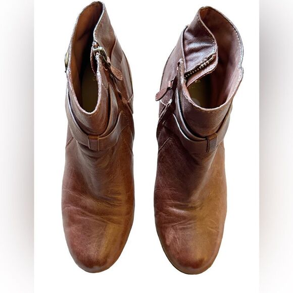 Cole Haan Grand OS Cassidy Leather Ankle Boots Buckle Sequoia Size 6 - Picture 5 of 14